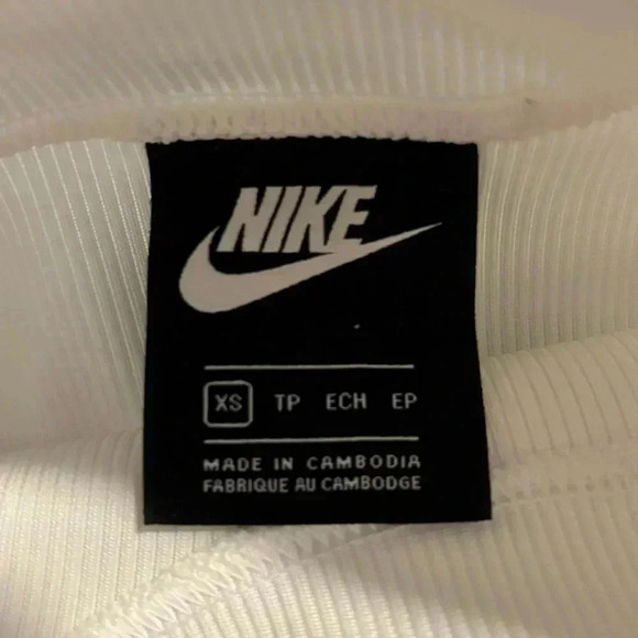 NIKE Turtleneck Ribbed Sweater Top in White, Size XS - Picture 11 of 12